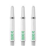 Celtic FC Nylon Shafts - Dart Stems with Springs - Celtic Football - White