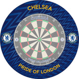 Chelsea Football Dartboard Surround - Official Licensed - Chelsea FC - S4 - ZigZag - Yellow