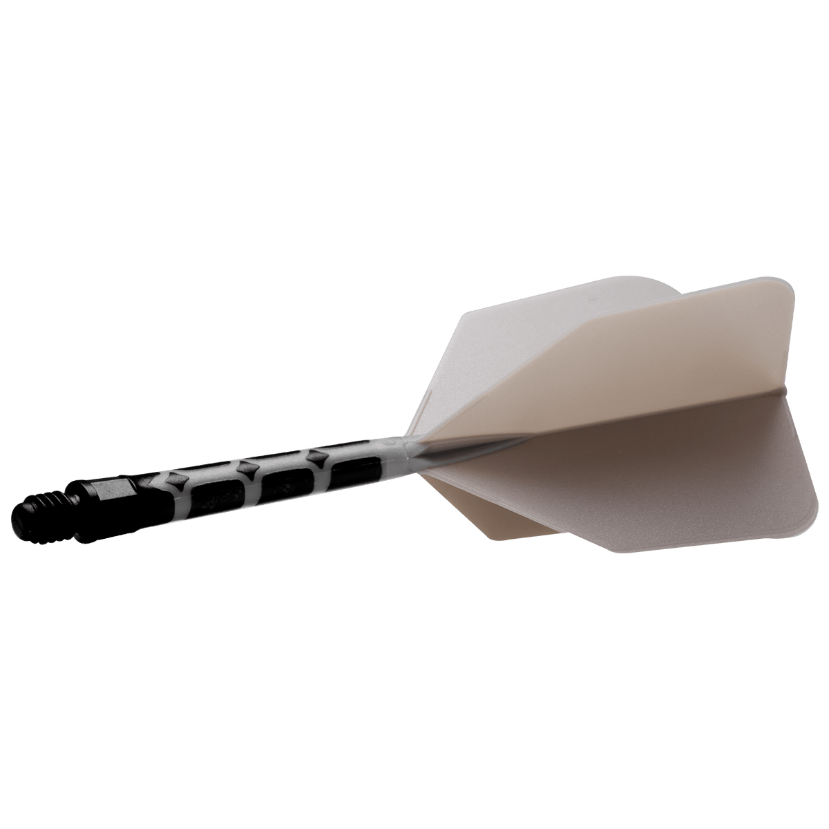 Cuesoul Rost T19 Integrated Dart Shaft and Flights - Big Wing - Black with Grey Flight