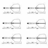 Cuesoul Rost T19 Carbon Fibre - Integrated Dart Shaft and Flights - Big Wing - Orange
