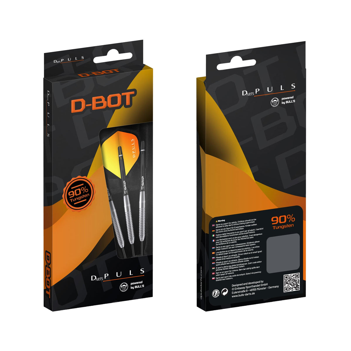 DPuls D-Bot Darts - Steel Tip - 90% Tungsten 23g