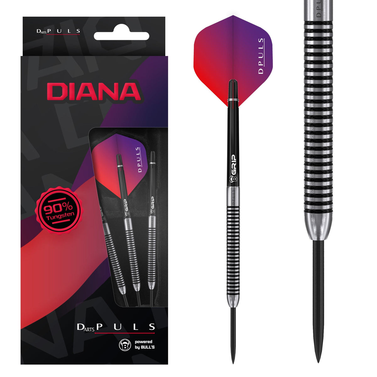 DPuls Diana Darts - Steel Tip - 90% Tungsten 22g