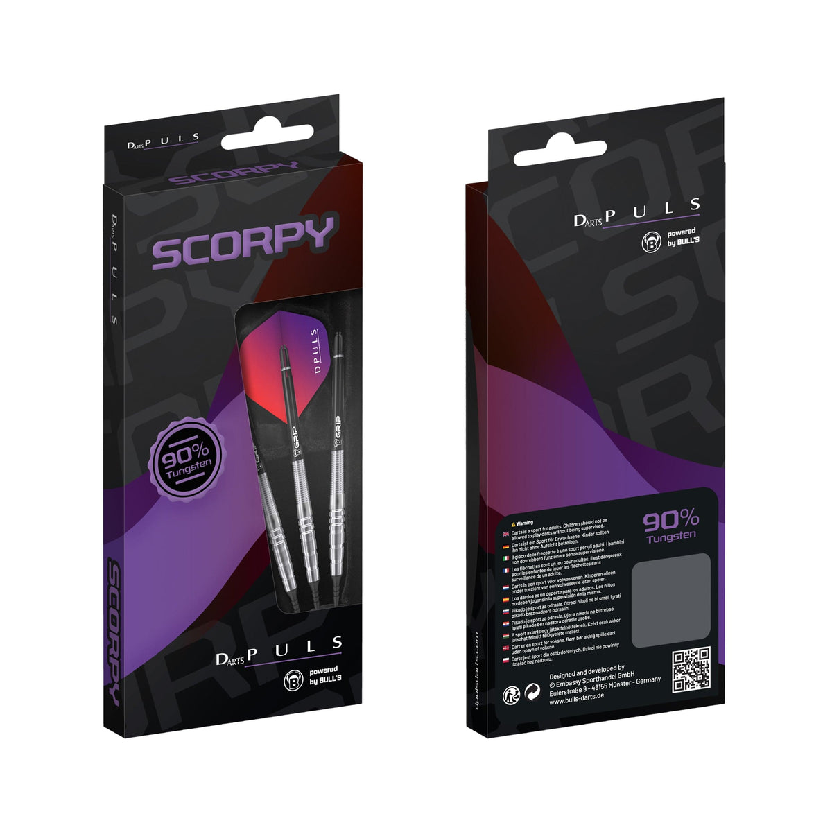 DPuls Scorpy Darts - Soft Tip - 90% Tungsten 20g