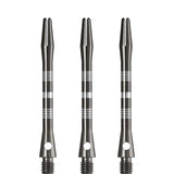 Designa Multiline Aluminium Shafts - Regrooved - Gun Metal Medium