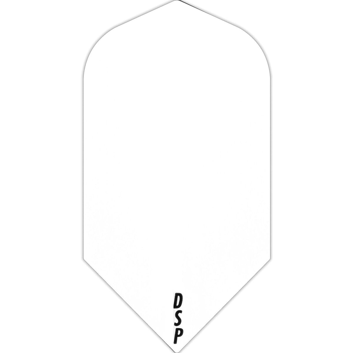 *Dart Flights - Poly Plain Original - Slim White