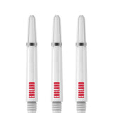 England Football Nylon Shafts - Dart Stems with Springs - White - Medium