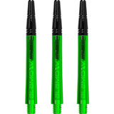Harrows Alamo VS2 Dart Shafts - Polycarbonate - Black Aluminium Top - Green Medium