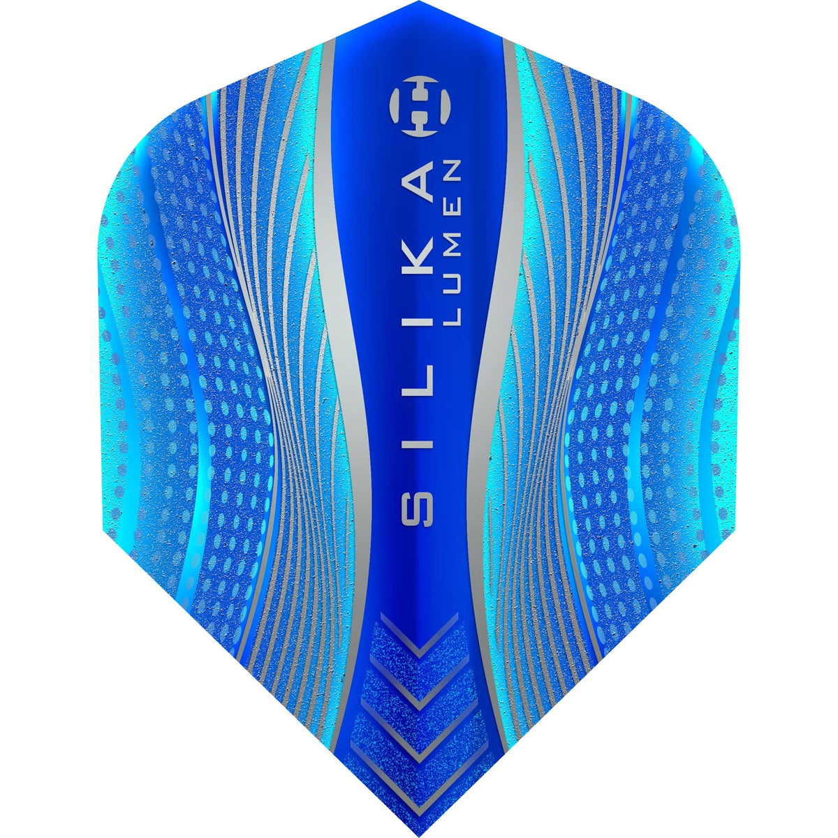 Harrows Silika Dart Flights - Tough Crystaline Coated - Std - No6 - Lumen Blue