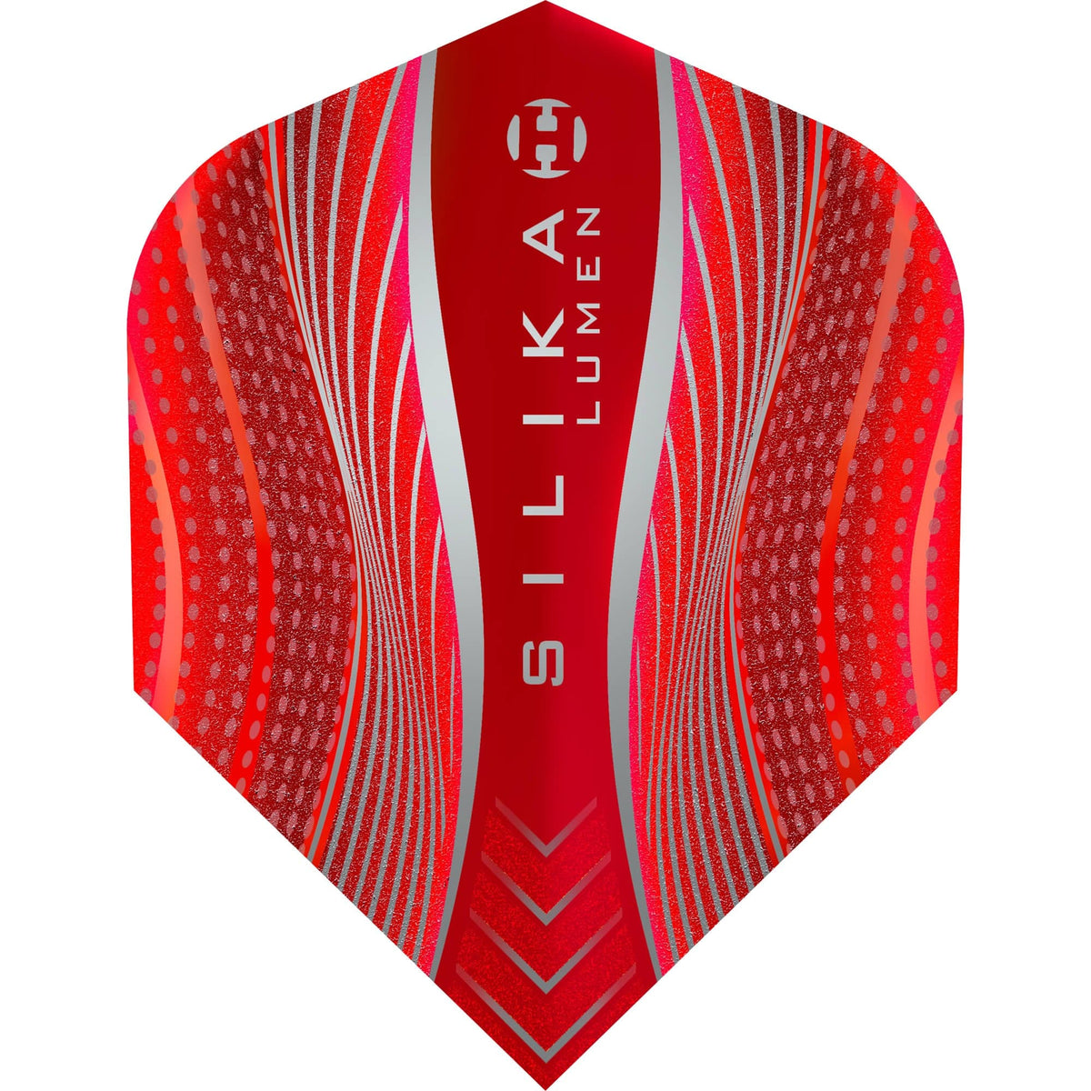 Harrows Silika Dart Flights - Tough Crystaline Coated - Std - No6 - Lumen Red