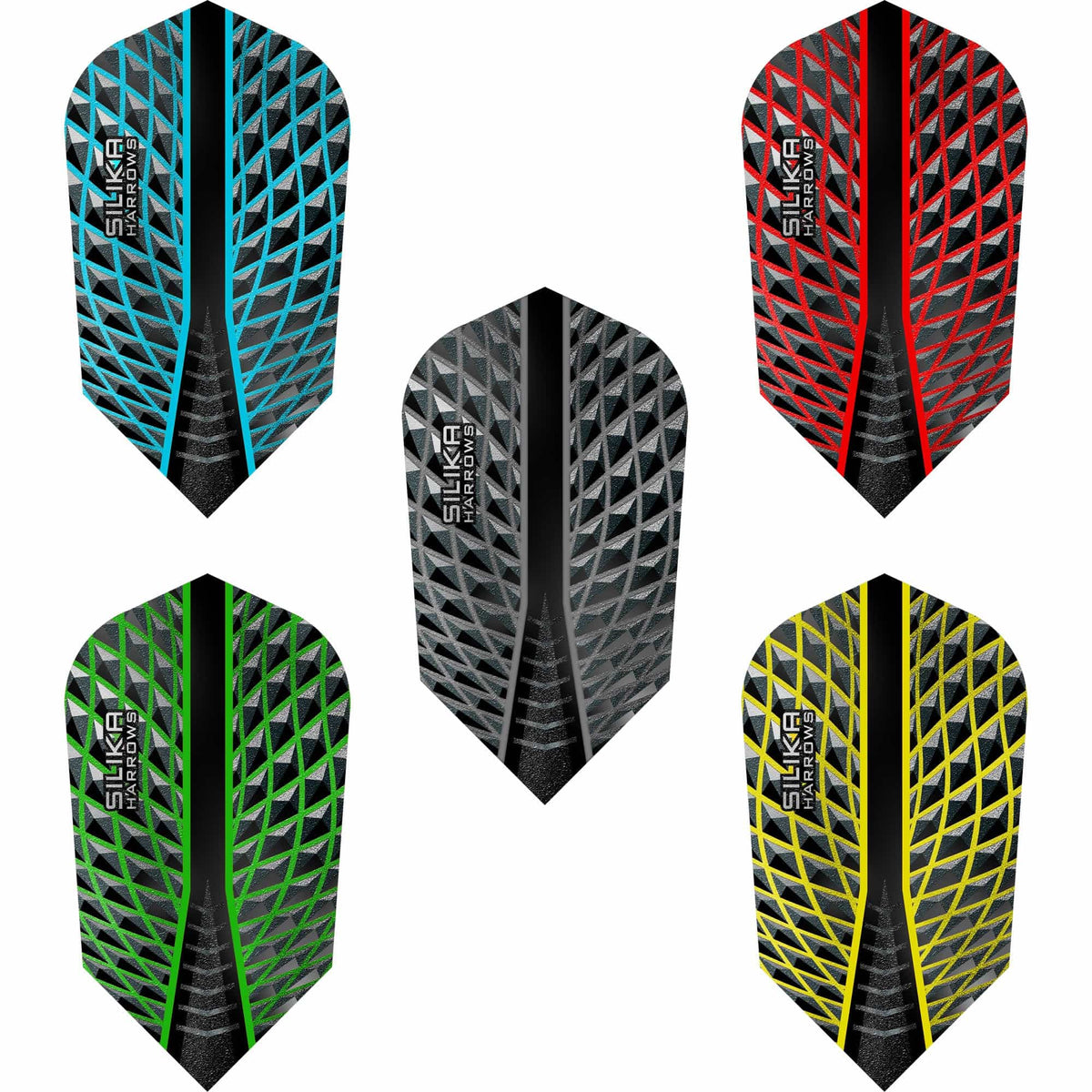 Harrows Silika Dart Flights - Tough Crystaline Coated - Slim