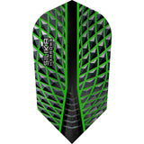 Harrows Silika Dart Flights - Tough Crystaline Coated - Slim Green