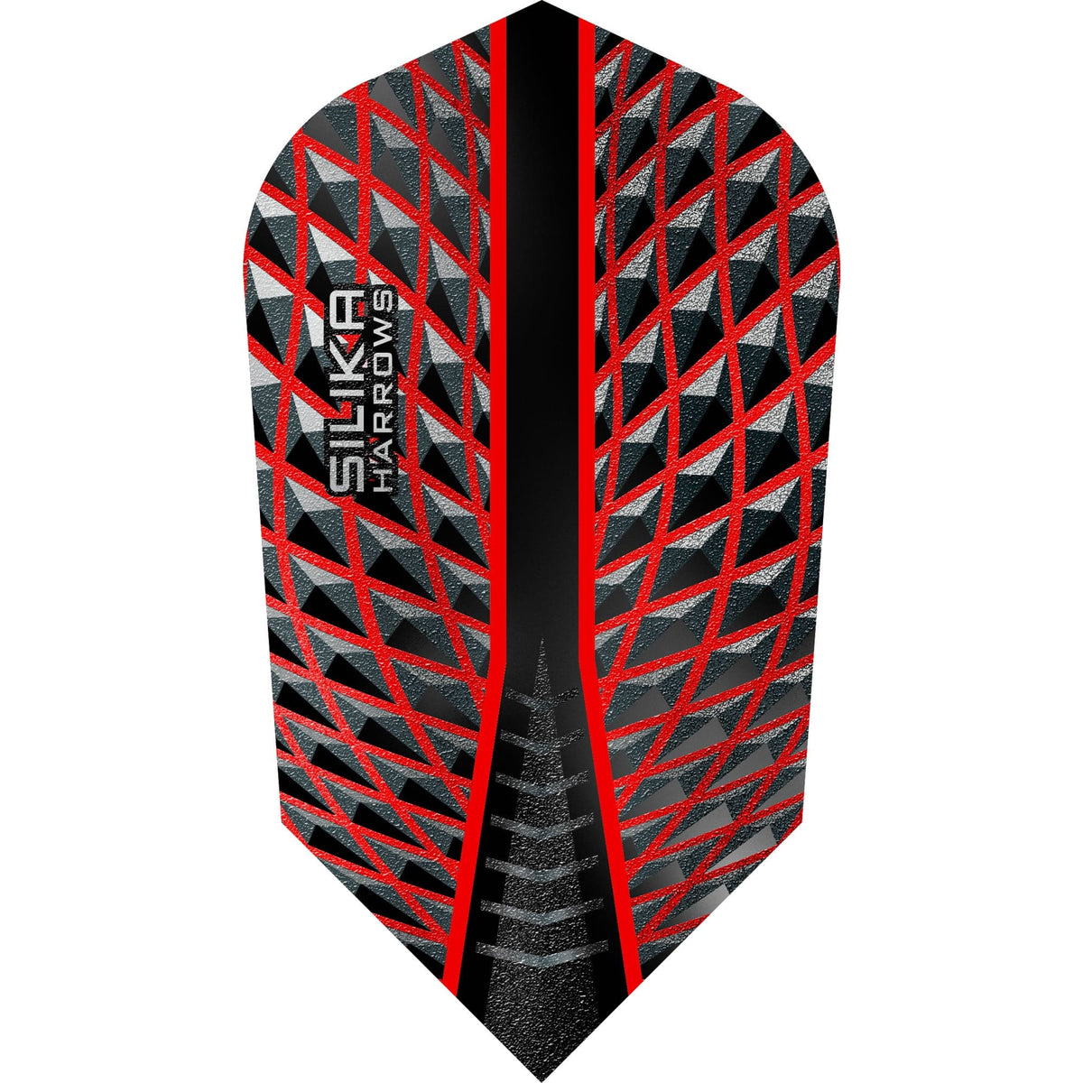 Harrows Silika Dart Flights - Tough Crystaline Coated - Slim Red