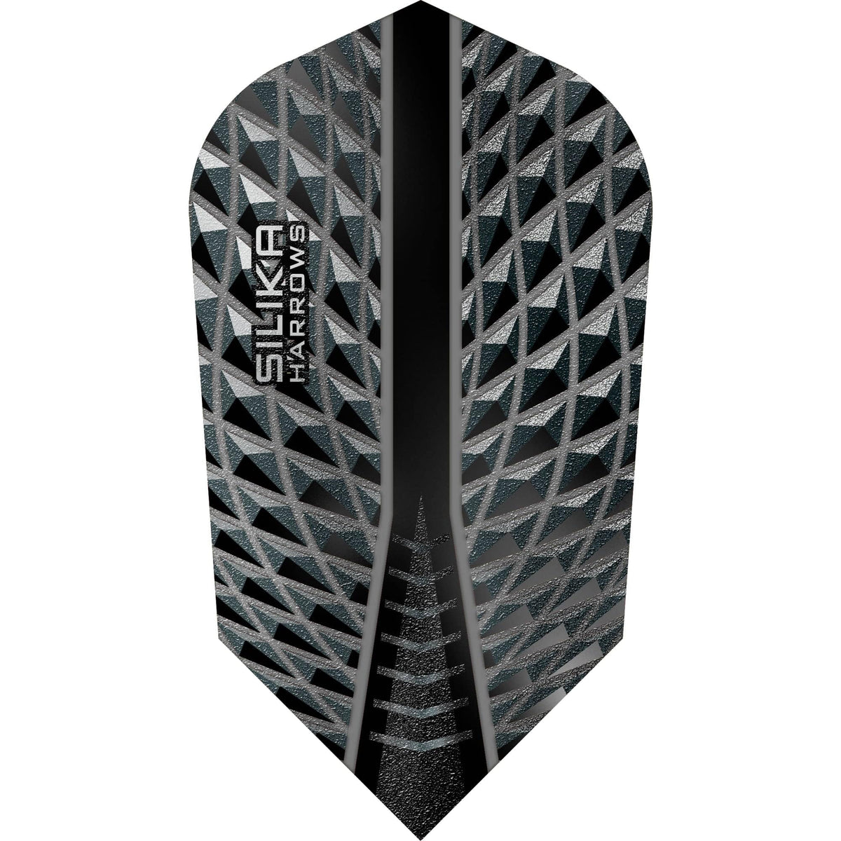 Harrows Silika Dart Flights - Tough Crystaline Coated - Slim Smokey