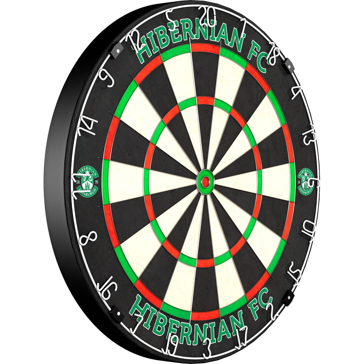 Hibernian FC - Official Licensed - Professional Dartboard - Crest and Wordmark