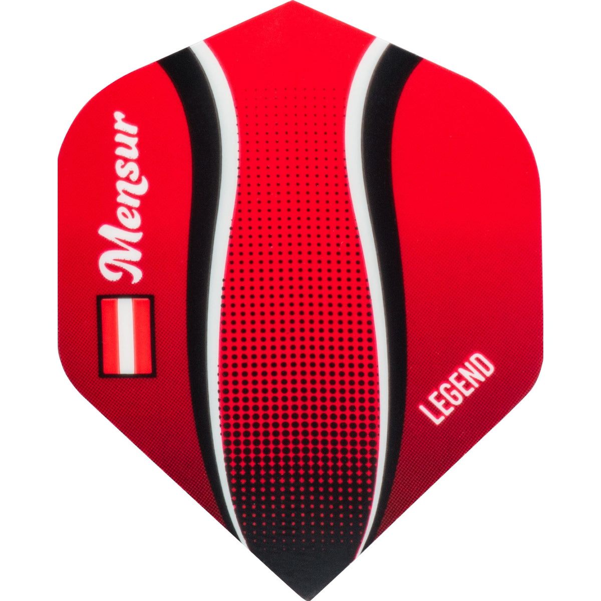 *Legend Mensur Suljovic Dart Flights - 100 Micron - No2 - Std - Red