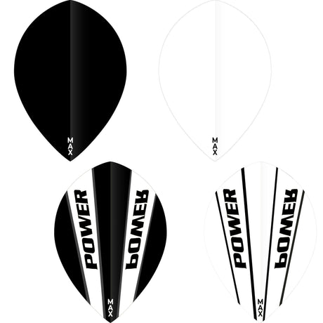 *McCoy Power Max Dart Flights - 150 Micron - Pear - Solid