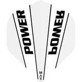 *McCoy Power Max Dart Flights - 150 Micron - No2 - Std - Transparent White