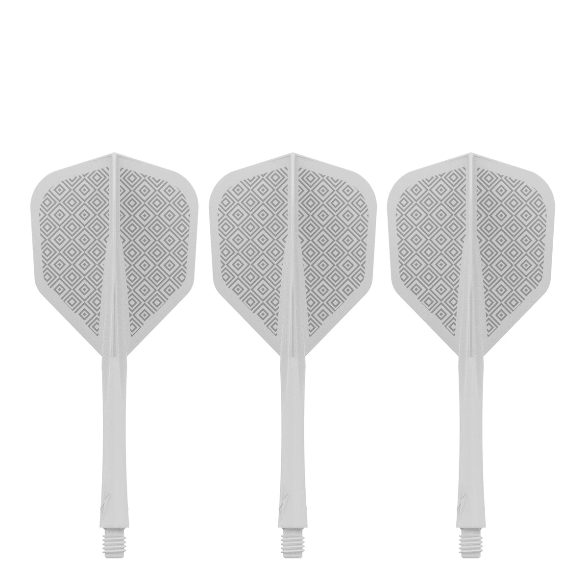 Caliburn SUP Flights - Moulded Shaft and Flight -  Standard No6 - Block - White
