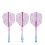 Caliburn SUP Flights - Moulded Shaft and Flight -  Standard No6 - Crack - Blue & Purple