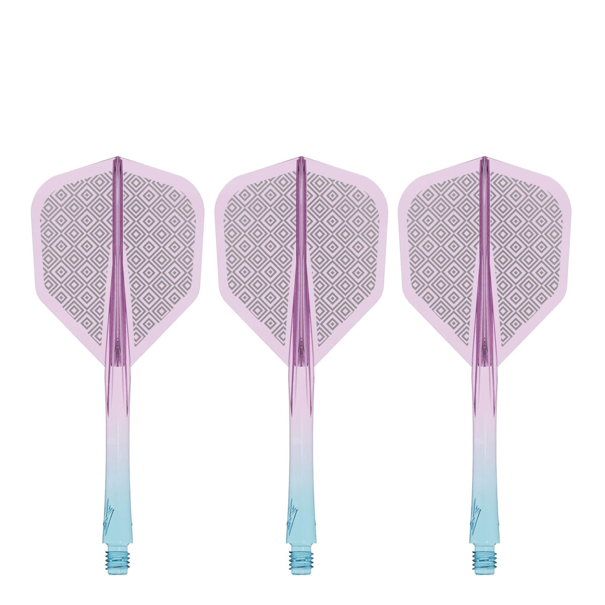 Caliburn SUP Flights - Moulded Shaft and Flight -  Standard No6 - Block - Blue & Purple