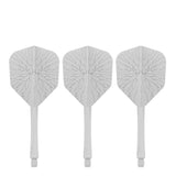 Caliburn SUP Flights - Moulded Shaft and Flight -  Standard No6 - Crack - White