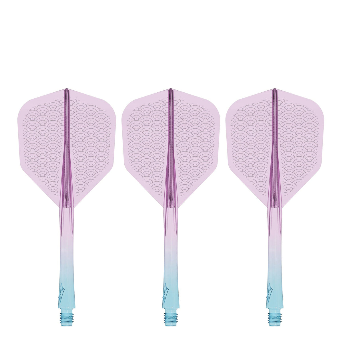 Caliburn SUP Flights - Moulded Shaft and Flight -  Standard No6 - Waves - Blue & Purple