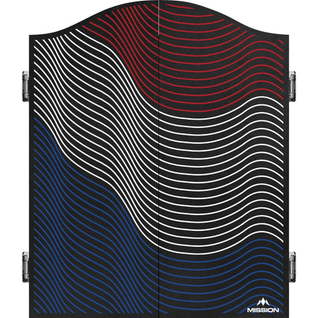 Mission Dartboard Cabinet - Nederland Design - Black - Wavy