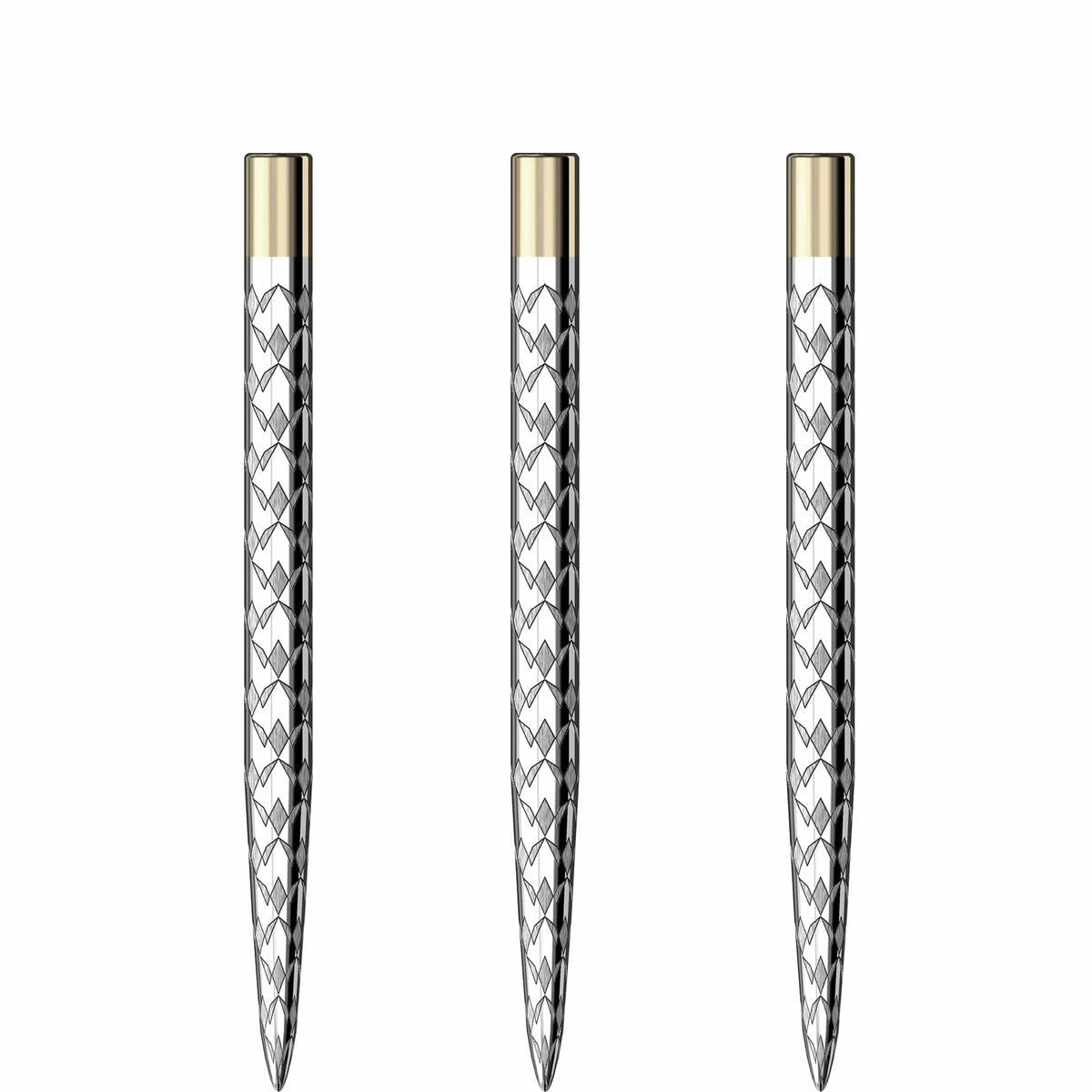 Mission Laser Plus - Steel Tip - Lasered Spare Points - Multi Logo - Silver 32mm