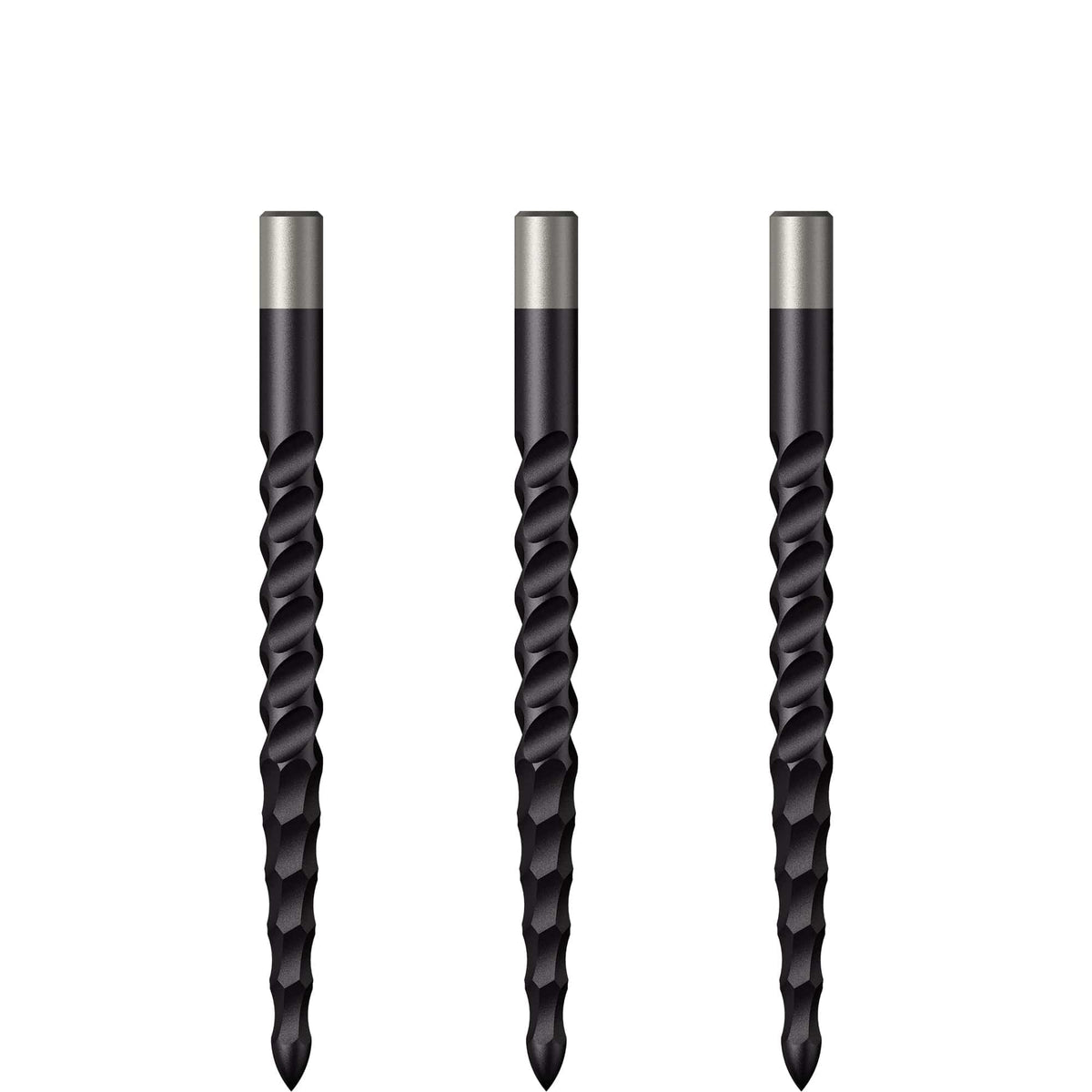 *Mission Lunar CS Dart Points - Spare Points - Rough Cut - Black 32mm