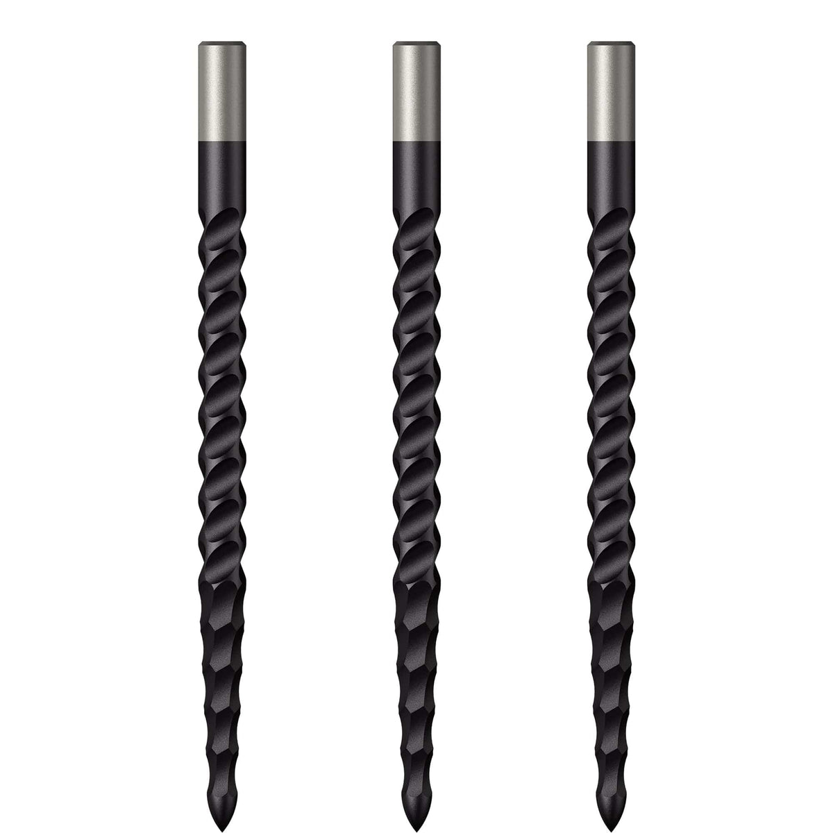 *Mission Lunar CS Dart Points - Spare Points - Rough Cut - Black 38mm