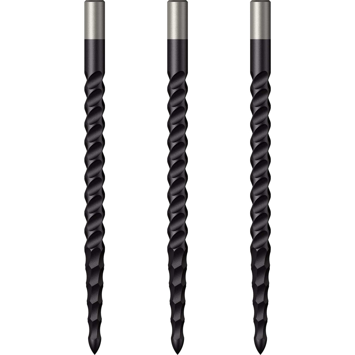 *Mission Lunar CS Dart Points - Spare Points - Rough Cut - Black 40mm