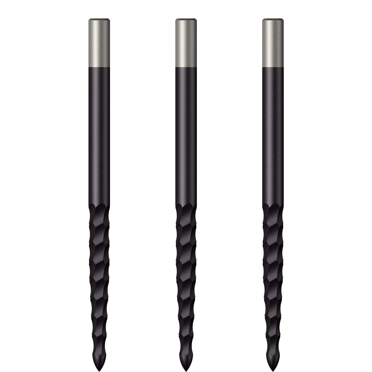 *Mission Lunar FS Dart Points - Spare Points - Rough Cut - Black 38mm