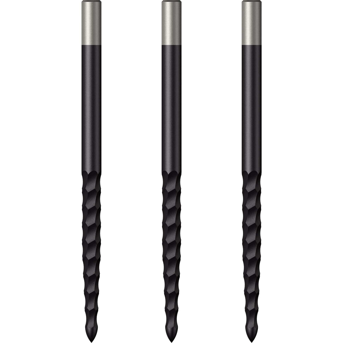 *Mission Lunar FS Dart Points - Spare Points - Rough Cut - Black 40mm