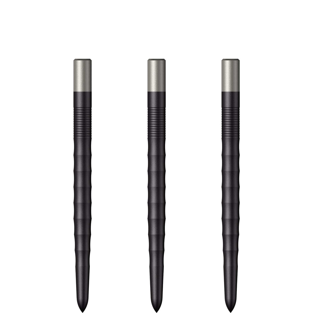 Mission Ripple Dart Points - Steel Tip Replacement Points - Black 32mm