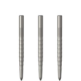 Mission Ripple Dart Points - Steel Tip Replacement Points - Silver 32mm