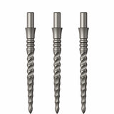 Mission Sniper Points - Steel Tip - Precision Spare Points - Lunar CS - Silver 28mm