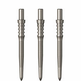 Mission Sniper Points - Steel Tip - Precision Spare Points - Micro Grip - Silver 28mm