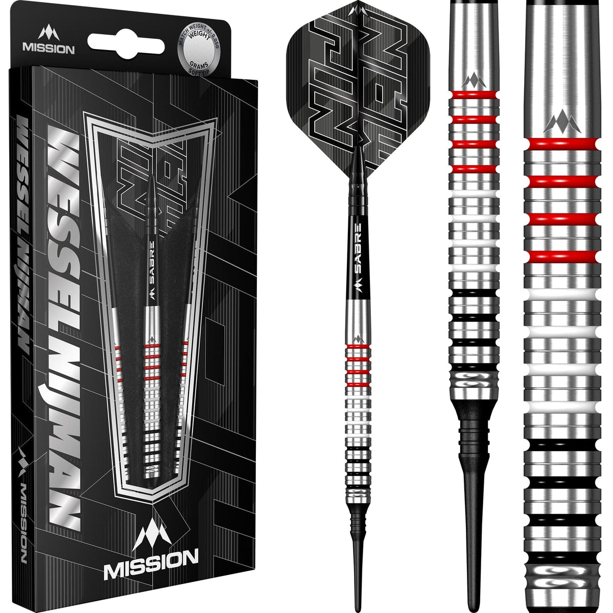 Mission Wessel Nijman Darts - Soft Tip - 95% - Natural 18g
