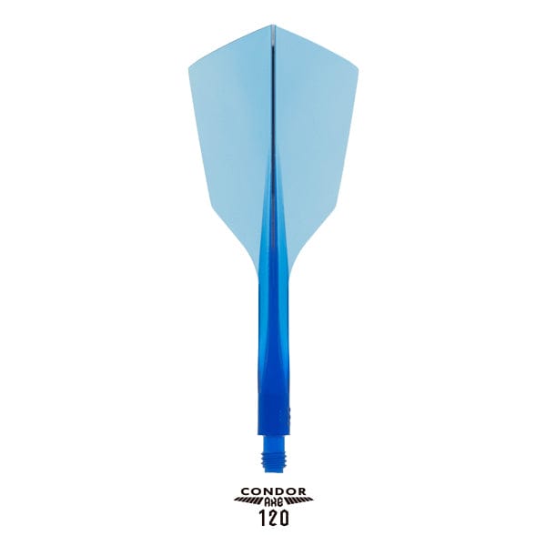 Condor AXE 120 Dart Flights - Narrow - Clear Blue