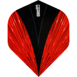 One80 Dart Flights - 100 Micron - Collage Flight - No2 - Std Red