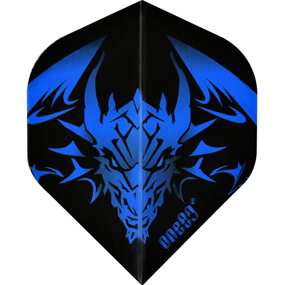 One80 Dart Flights - Jim Williams - 130 Micron - Signature - No2 - Std Blue