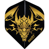 One80 Dart Flights - Jim Williams - 130 Micron - Signature - No2 - Std Gold