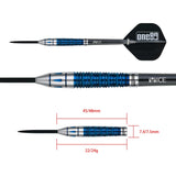 One80 Gunner Darts - Steel Tip - HD - Lourence Ilagan - Blue