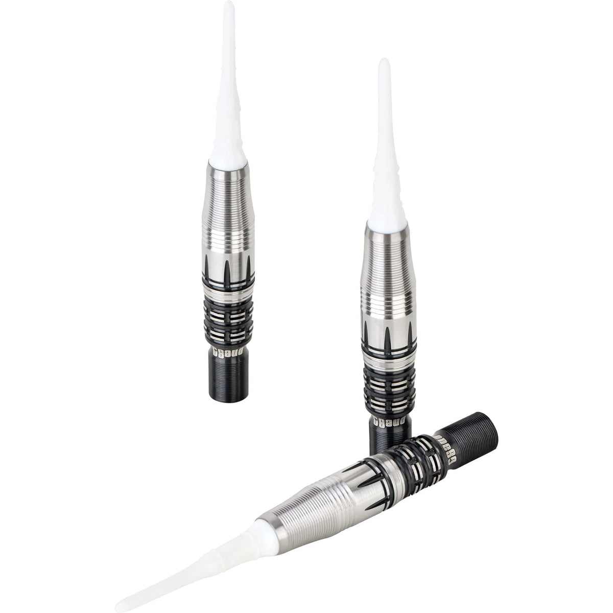 One80 Niko Springer Darts - Soft Tip - Signature - Black \ Silver - 18g 18g