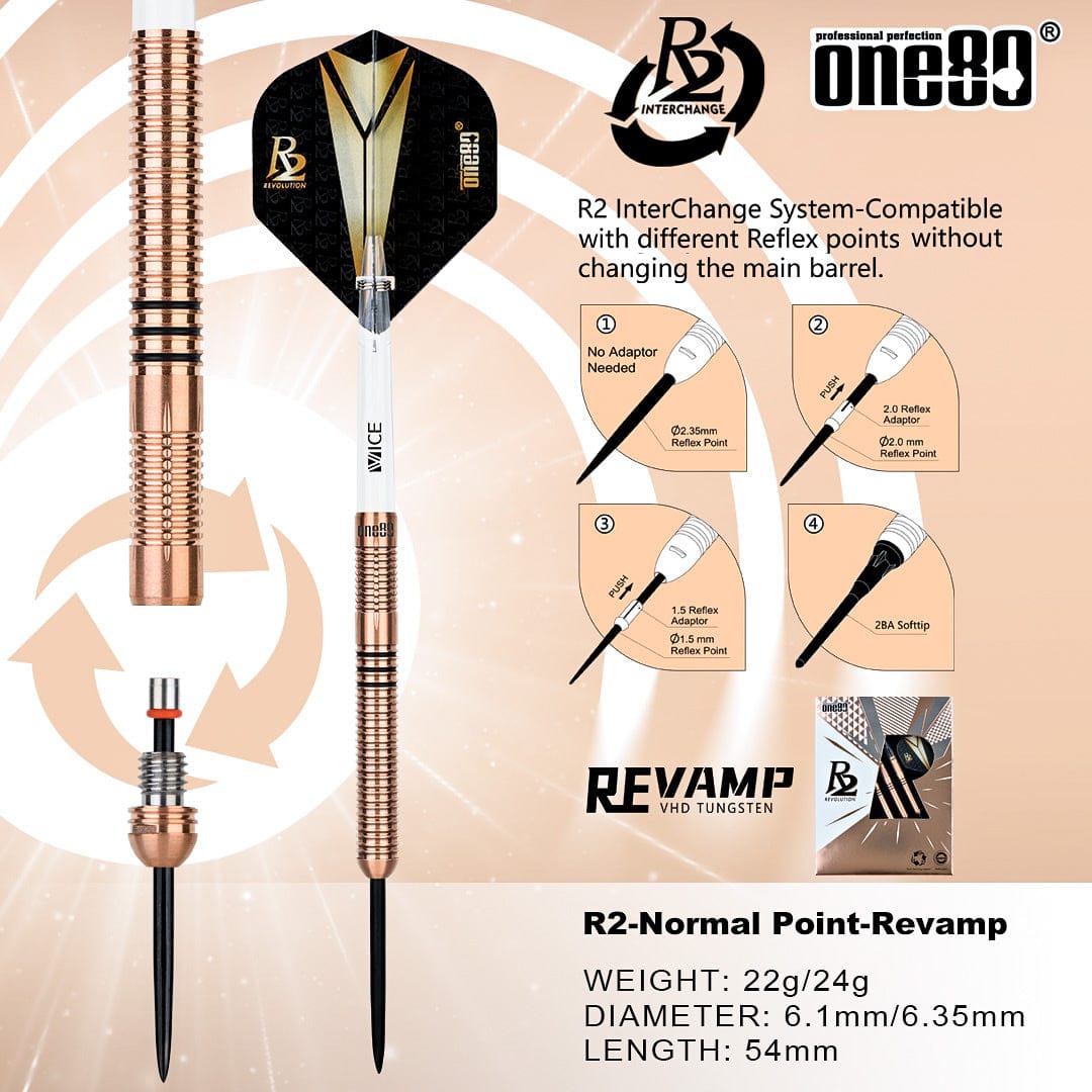 One80 R2 Interchange Darts - Steel Tip - Re-vamp
