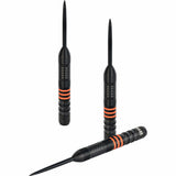 One80 Raise B Darts - Steel Tip - Black - Orange Rings