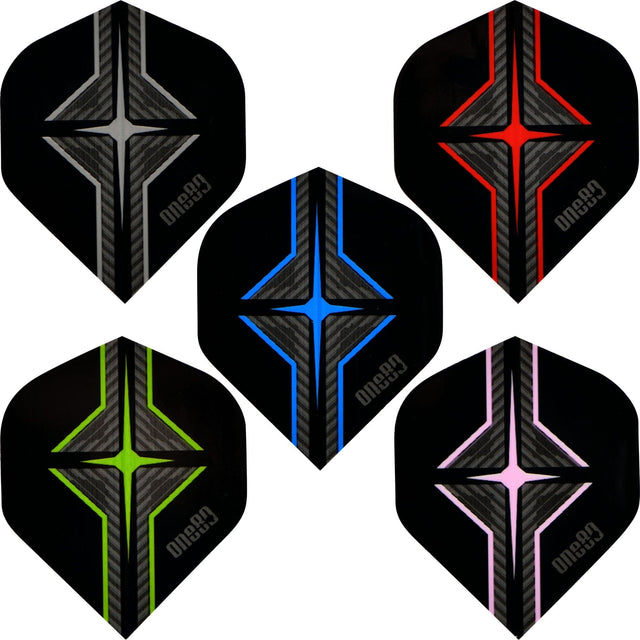*One80 Dart Flights - 100 Micron - Star Flight - No2 - Std