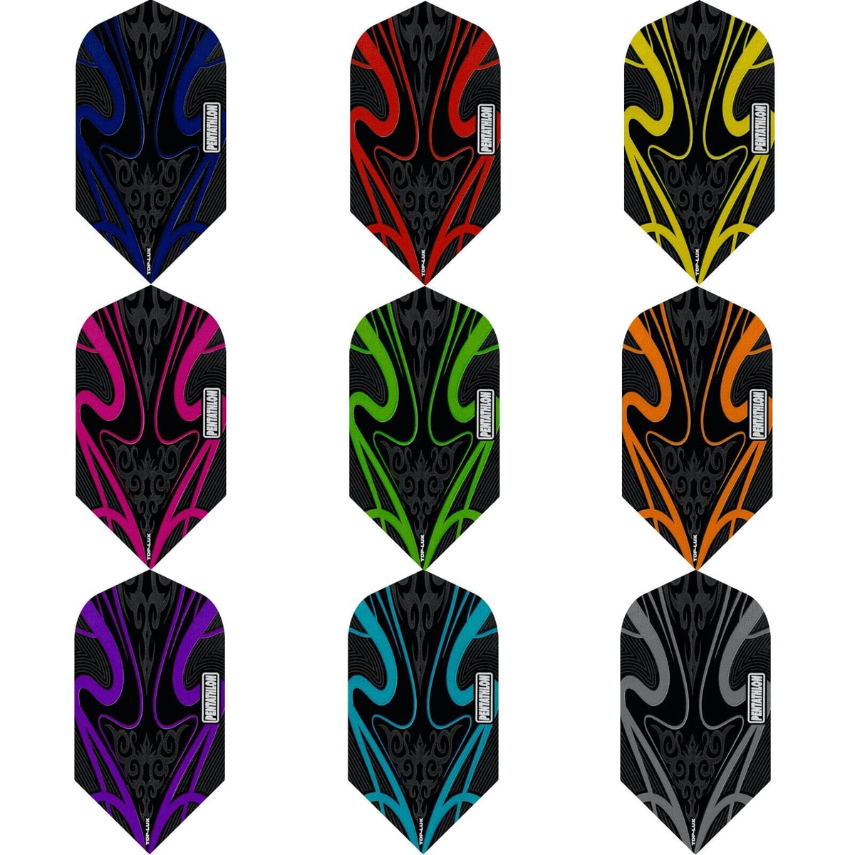*Pentathlon TDP-Lux Dart Flights - Black Series - Slim