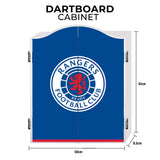 Rangers FC Dartboard Cabinet - Official Licensed - RFC - C2 - Crest