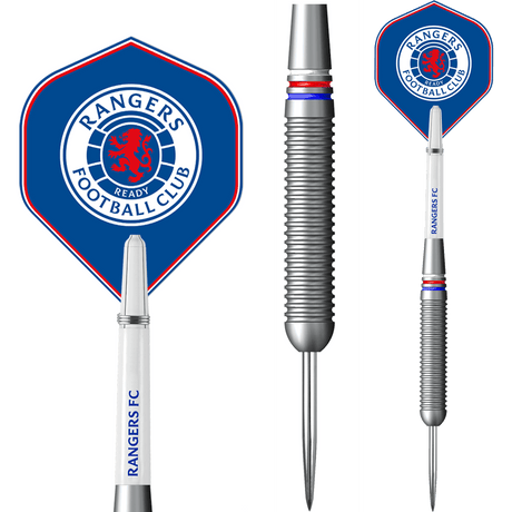 Rangers FC Darts - Steel Tip Brass - Official Licensed - RFC - 22g 22g